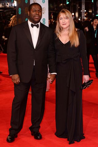 Steve McQueen And Bianca Stigter At The BAFTAs 2014