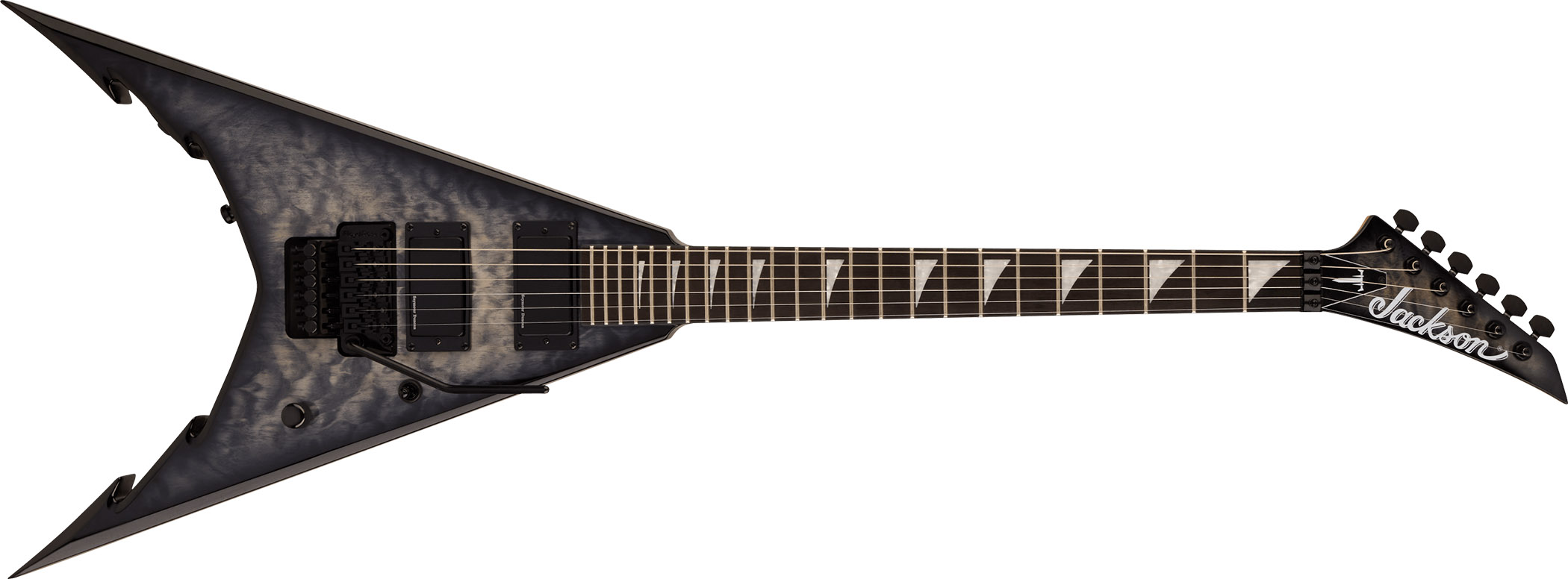 Jackson Pro Series Cory Beaulieu King V: refreshed with quilt maple top, signature Seymour Duncany pickups and offered in six and seven-string versions – both with a Floyd Rose vibrato.