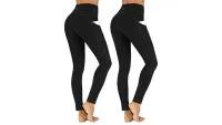 Best leggings with pockets: TOREEL Yoga Pants for Women 2 Pack High Waist Leggings with Pockets