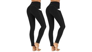 Best leggings with pockets: TOREEL Yoga Pants for Women 2 Pack High Waist Leggings with Pockets