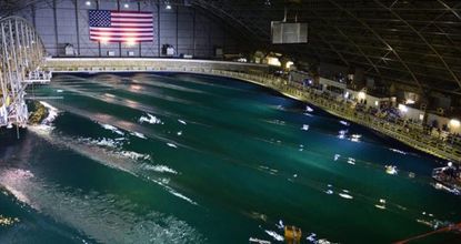 Check out the indoor ocean in Maryland where Navy ships are tested