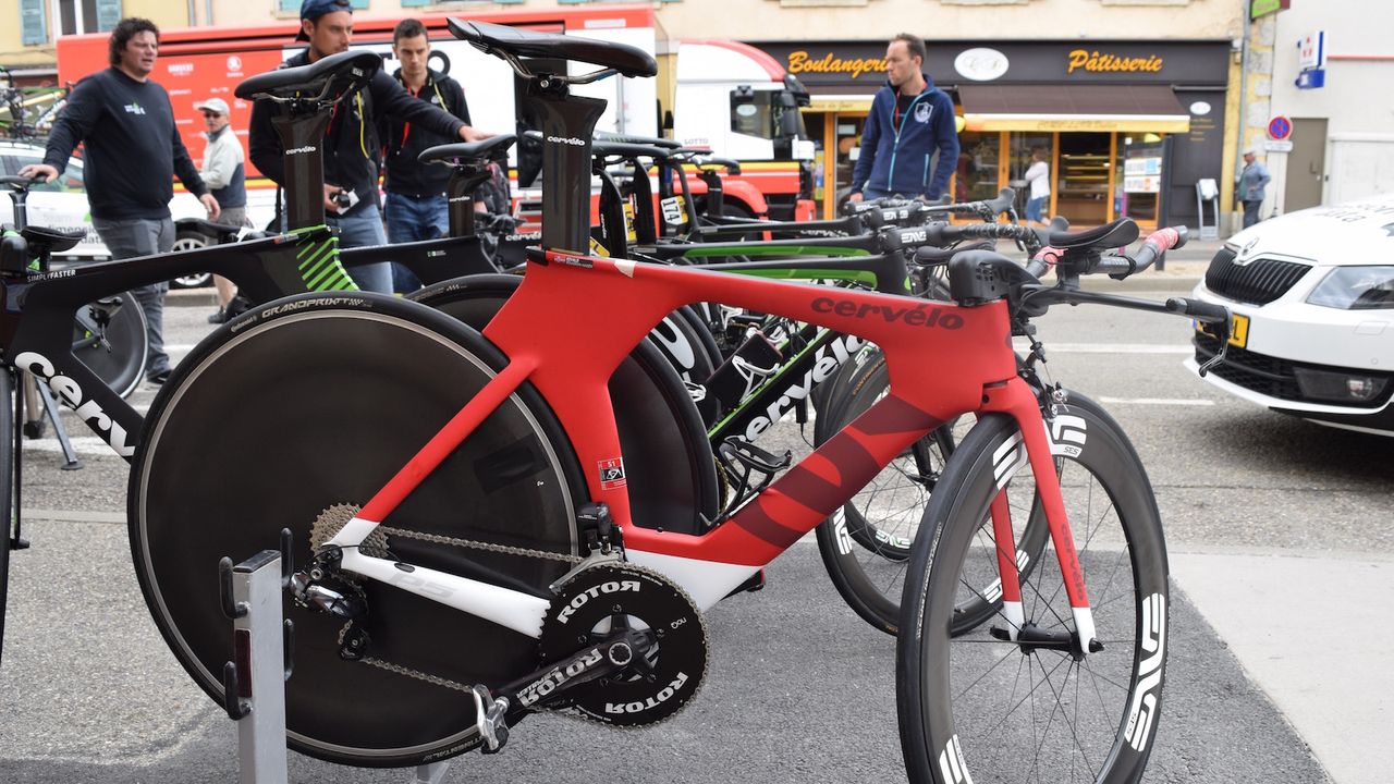 Edvald Boasson Hagen's spare bike is an off the shelf frameset