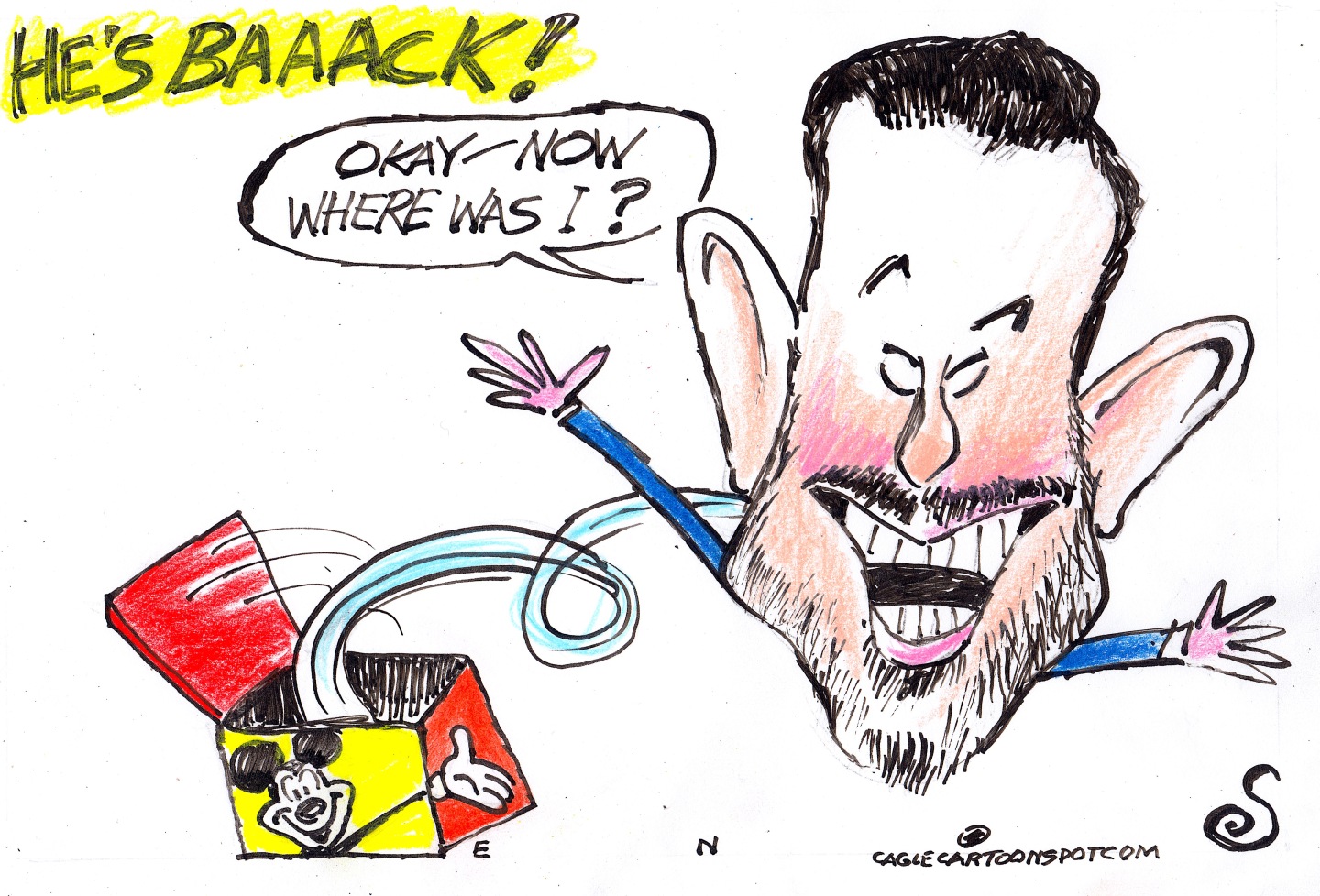 Political cartoon