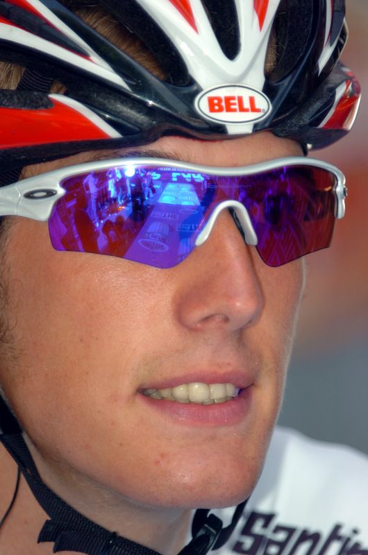 The young face of Andy Schleck at the 2007 Giro before the stage 13 time trial