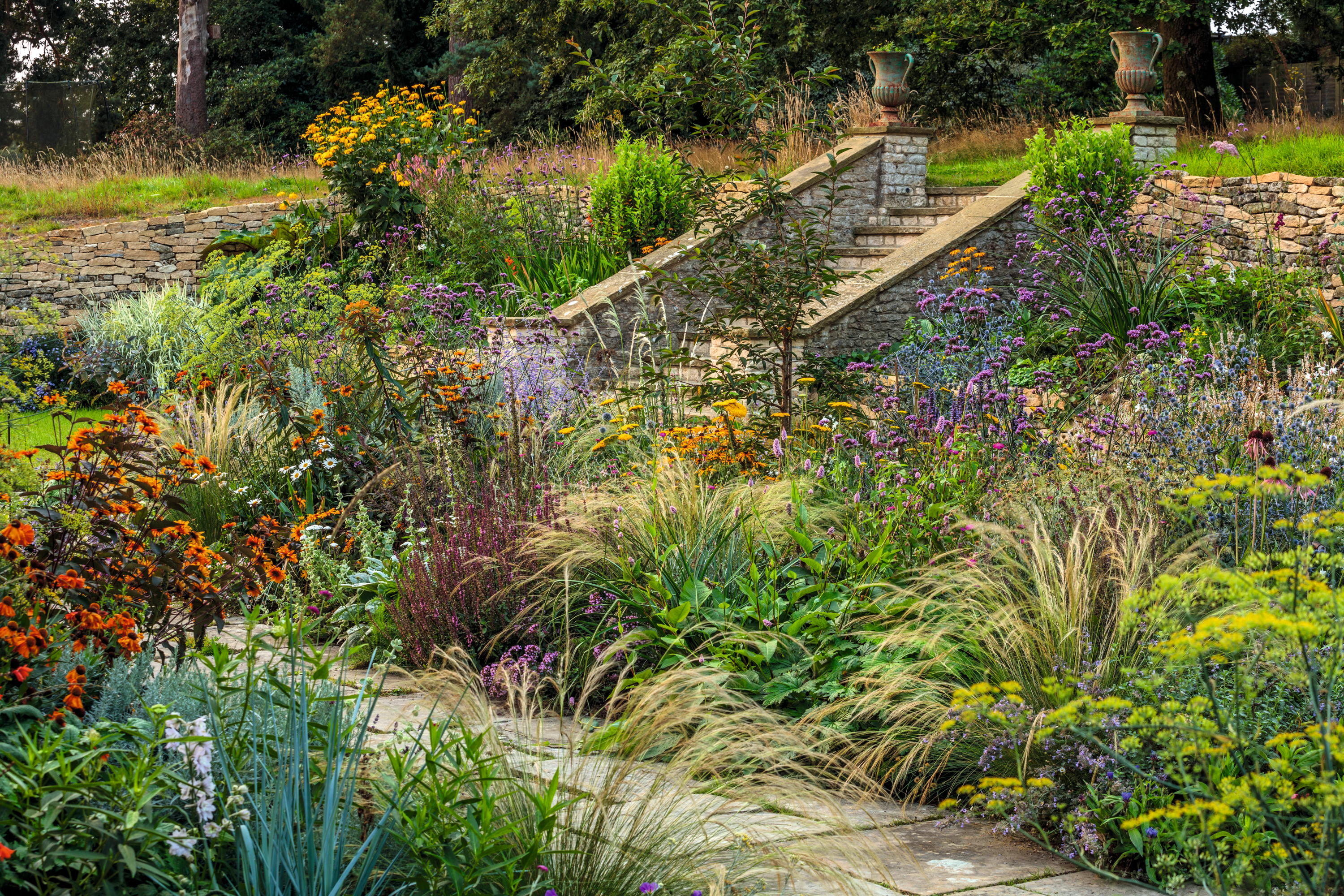 The gardens of Knowle House in East Sussex