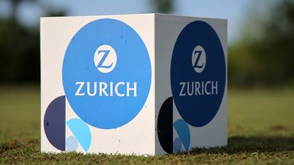 A Tee Marker at the Zurich Classic