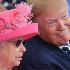 Queen Elizabeth with Donald Trump