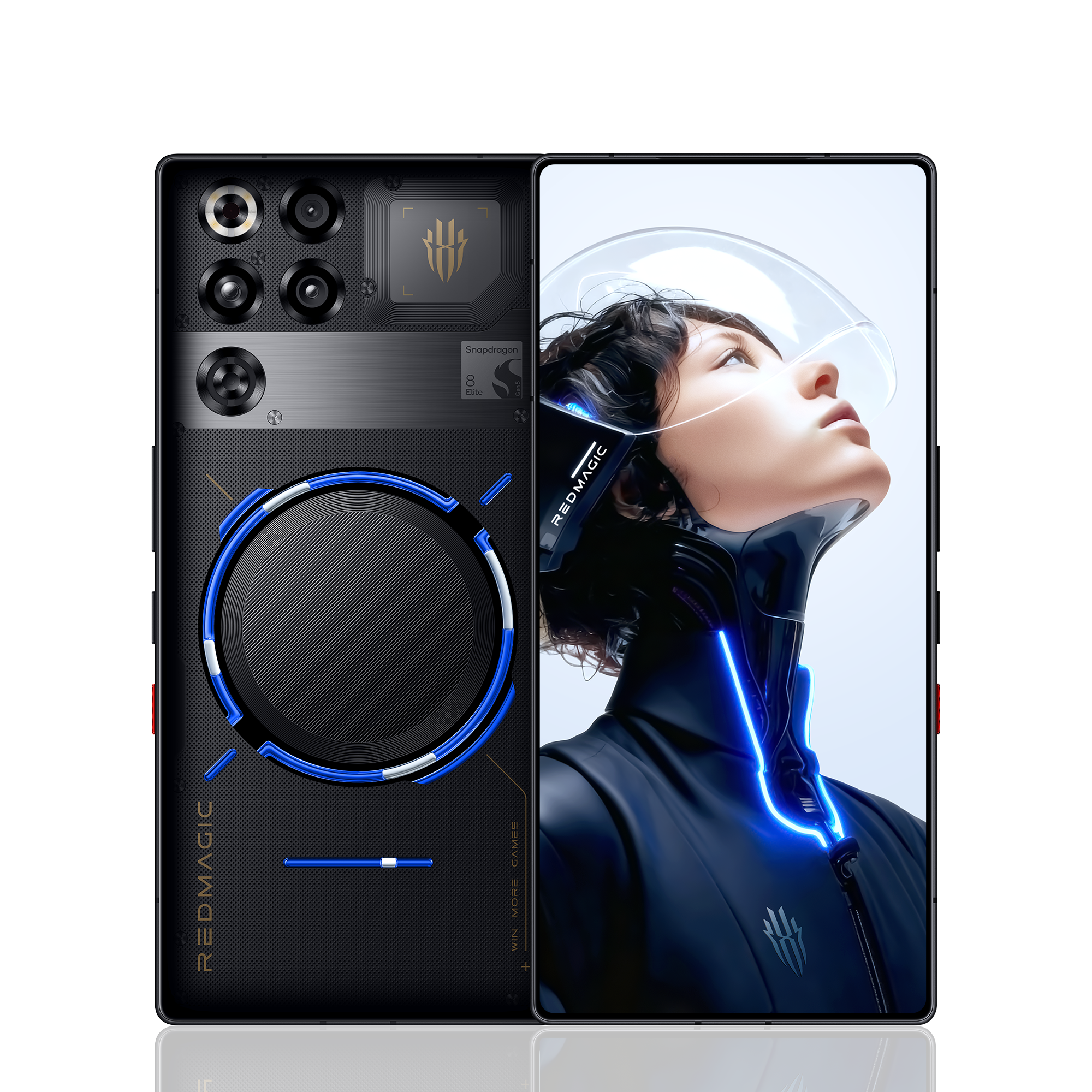 back side of the RedMagic 11 Pro in black