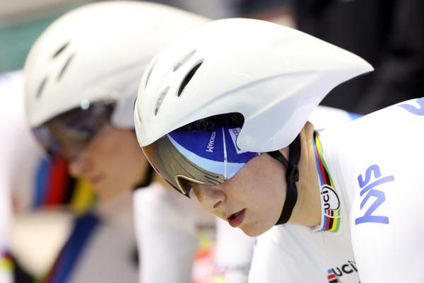 The British girls were well in the zone for their team pursuit.
