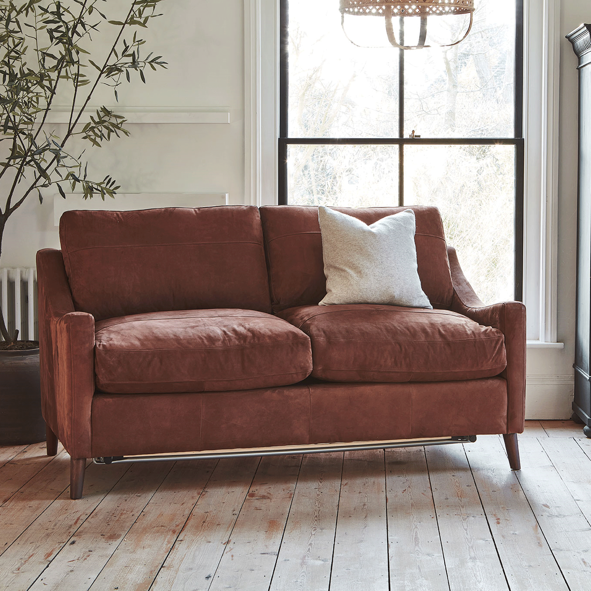 Weymouth sofa in terracotta