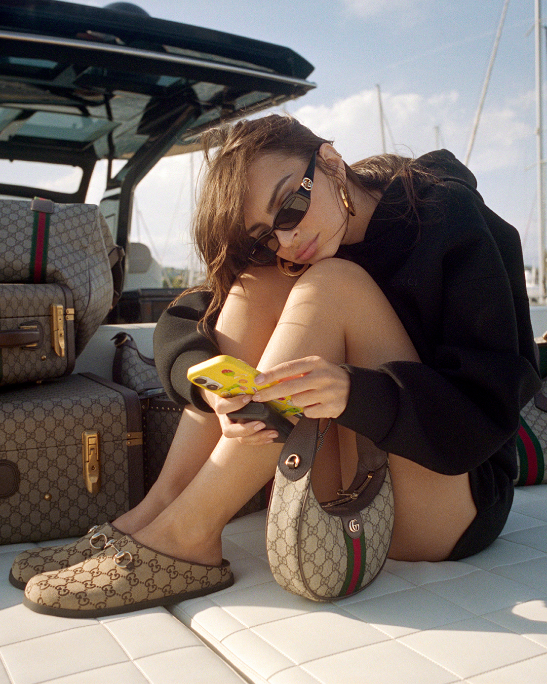 Emily Ratajkowski in the new Gucci campaign.