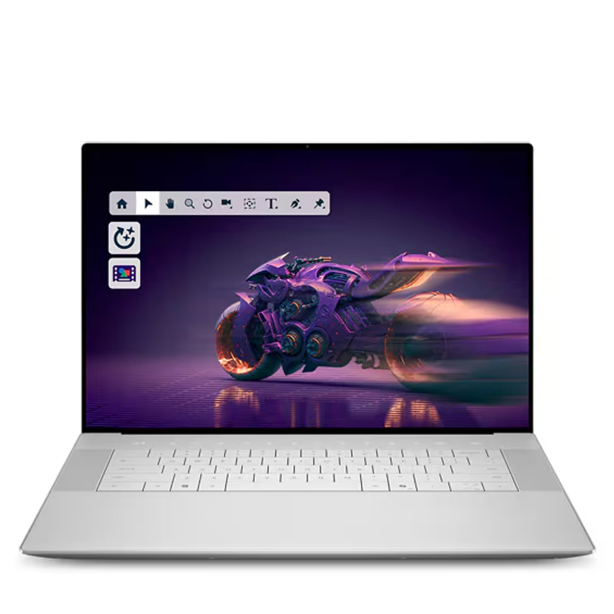 A Dell laptop against a white background