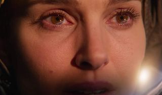 Lucy In The Sky Natalie Portman tears up looking at the sun in space