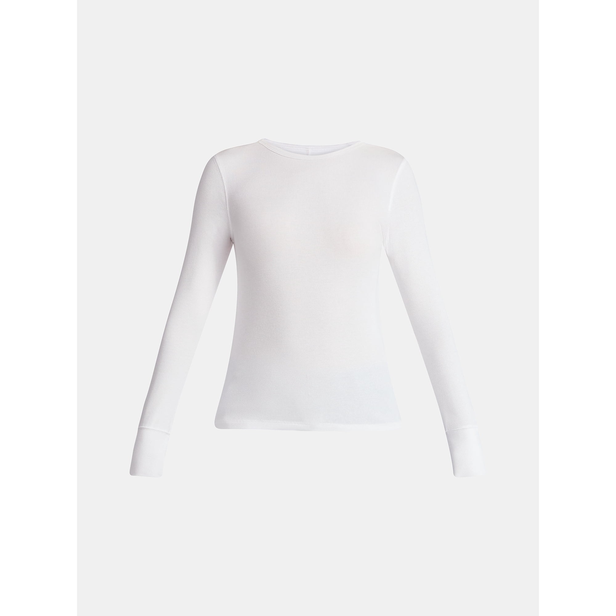 Time and Tru, Time and Tru Women's Rib Tee With Long Sleeves, Size Xs-Xxxl