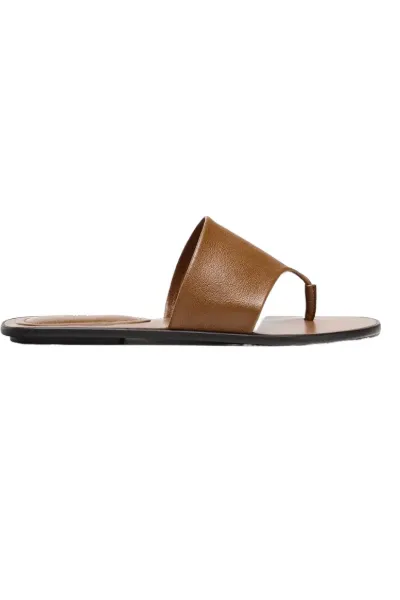 Zara Flat Leather Sandals