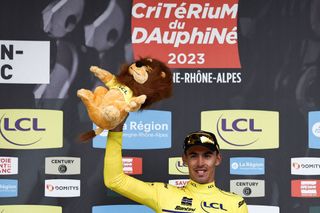 Stage 1 - Criterium du Dauphine: Christophe Laporte catches Rune Herregodts on the line