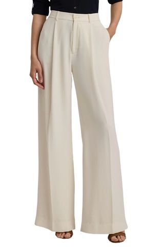 Double Faced Georgette Wide Leg Pants