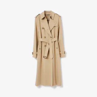 Long Waterloo Heritage Trench Coat in Honey - Women | Burberry® Official