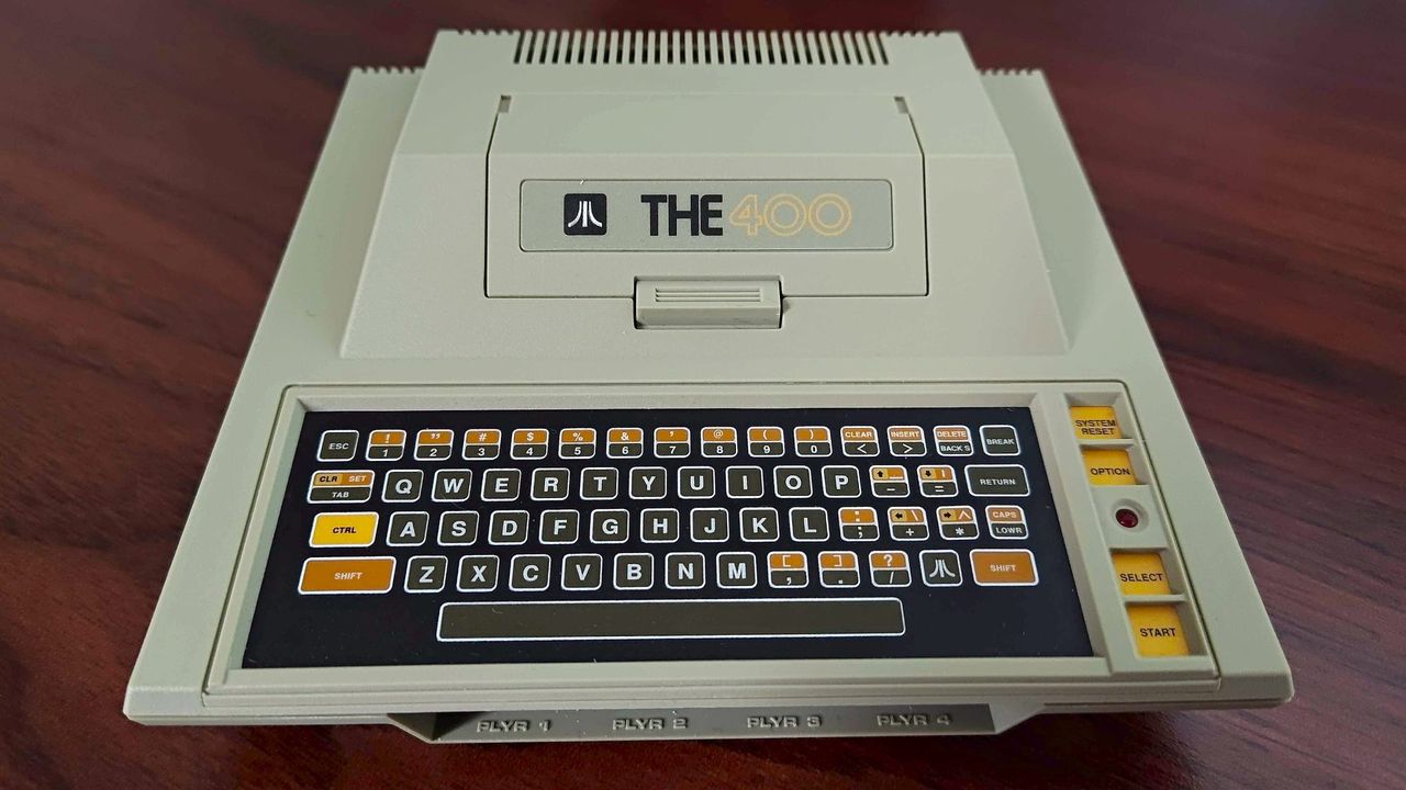 THE400 Mini view of front and keyboard