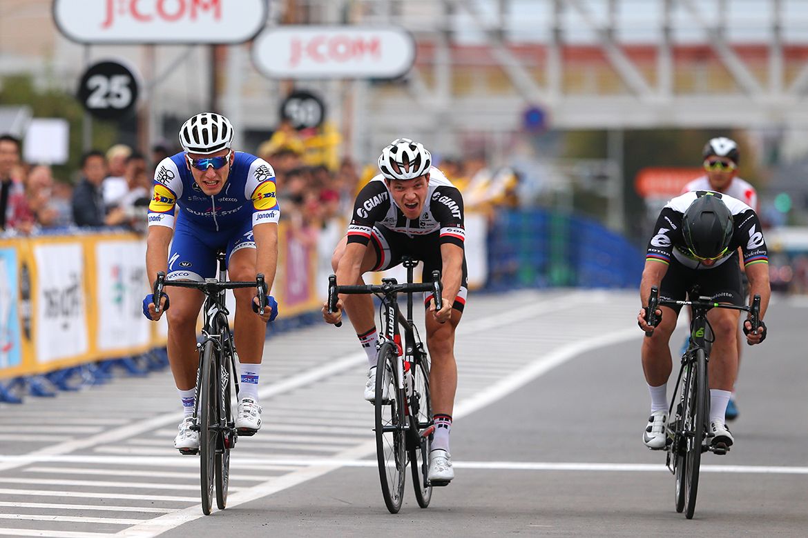 Marcel Kittel claims a points race win in Saitama.