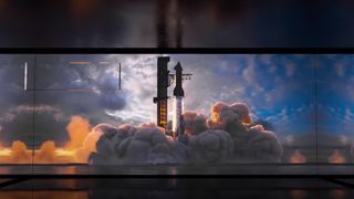 AI will change VFX; a rocket launch is broadcast on an LED wakk