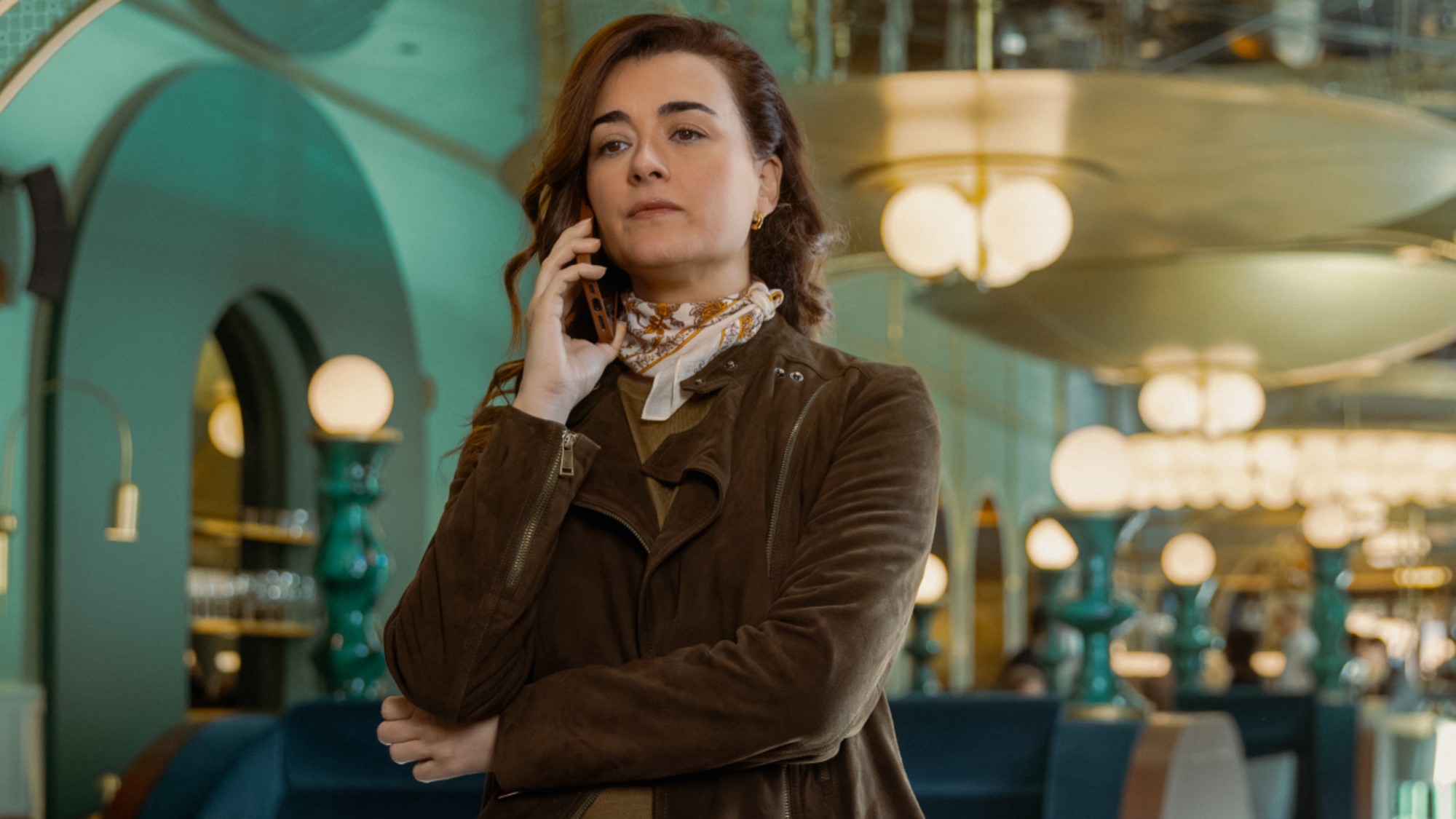 Ziva on the phone on NCIS: Tony &amp; Ziva.