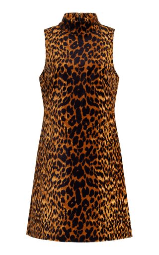 Tay Animal-Print Cotton Mini Dress