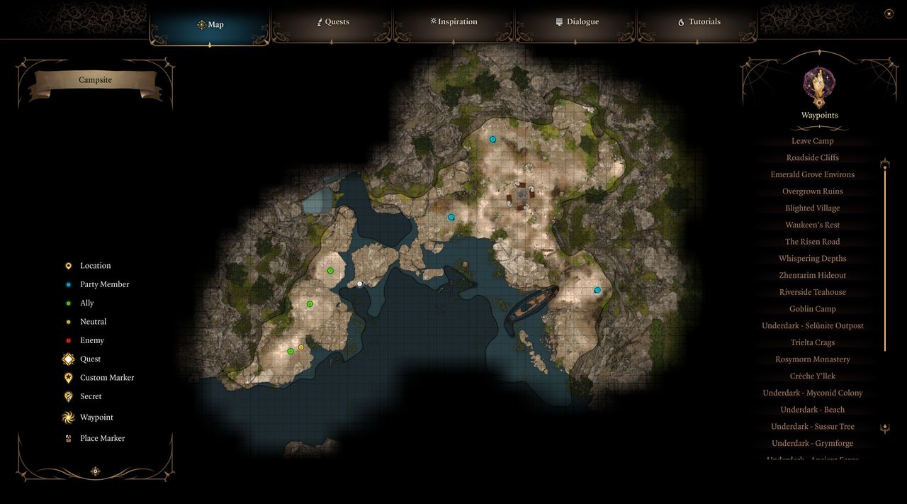 BG3 Last Light Inn camp