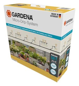 Gardena Micro-Drip-System Drip Irrigation Set Balcony (15 Plants): Starter Set, Ready to Use, Water-Saving Irrigation System, Simple & Flexible Connection Technology (13401-20)