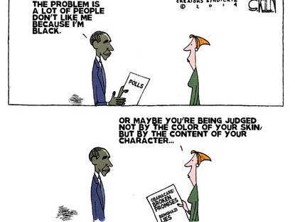 Obama cartoon polls Benghazi