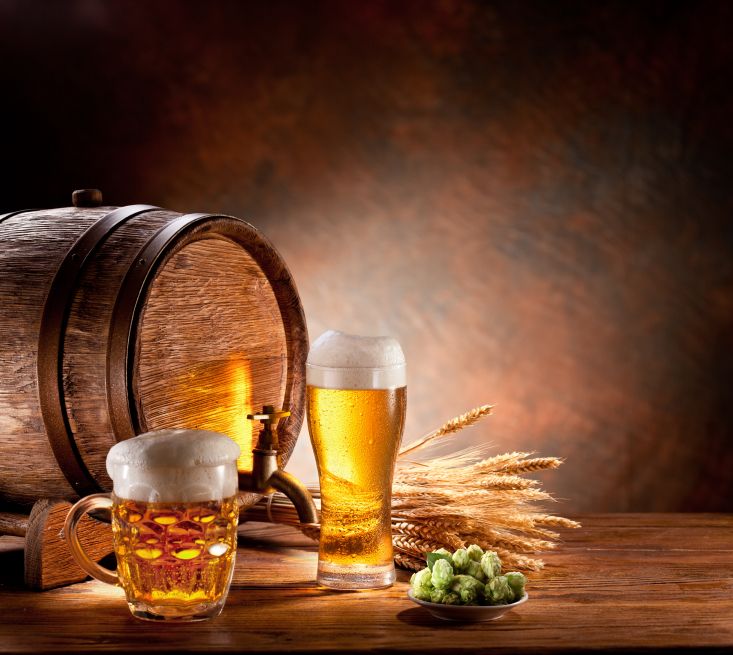 A beer barrel.