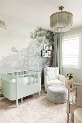 Gender neutral nursery designed by Little Crown Interiors