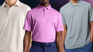 Golf polos on models