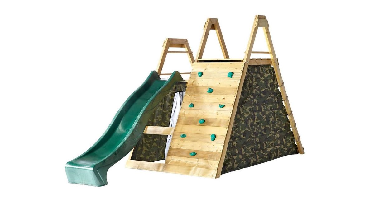 plastic climbing frame with slide