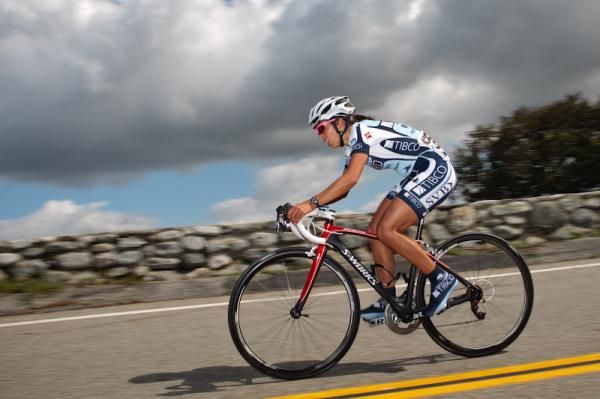 Carmen Small (TIBCO) had a great sixth place ride today.