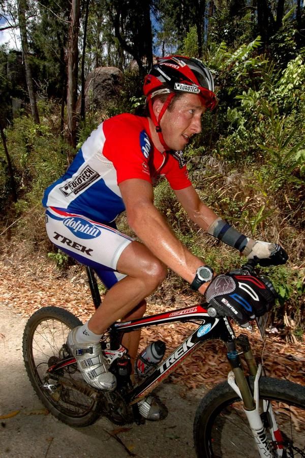 Bart Brentjens digging deep on the final climb