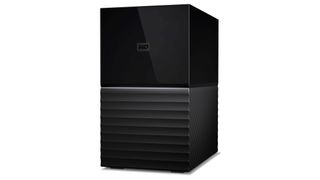 Product shot of the WD My Book Duo 4TB, one of the best external hard drives