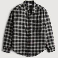 Oversized Flannel Shirt, £14.99 ($18.37) | Hollister