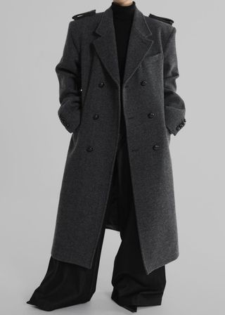 Somerset Herringbone Coat - Grey