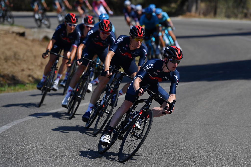 Ineos Grenadiers during stage 3 at Tirreno-Adriatico