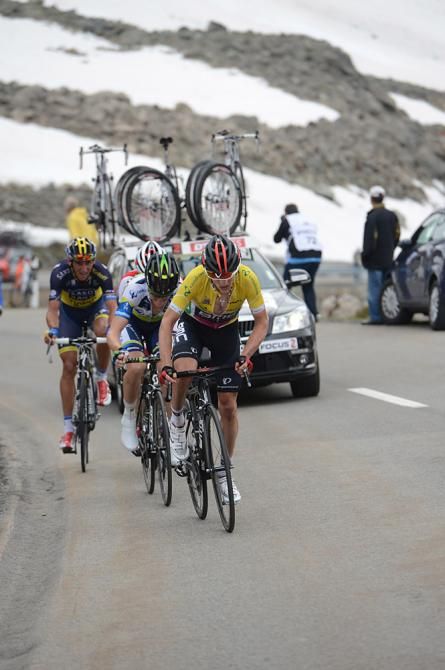 Mathias Frank (BMC) climbs during stage 7
