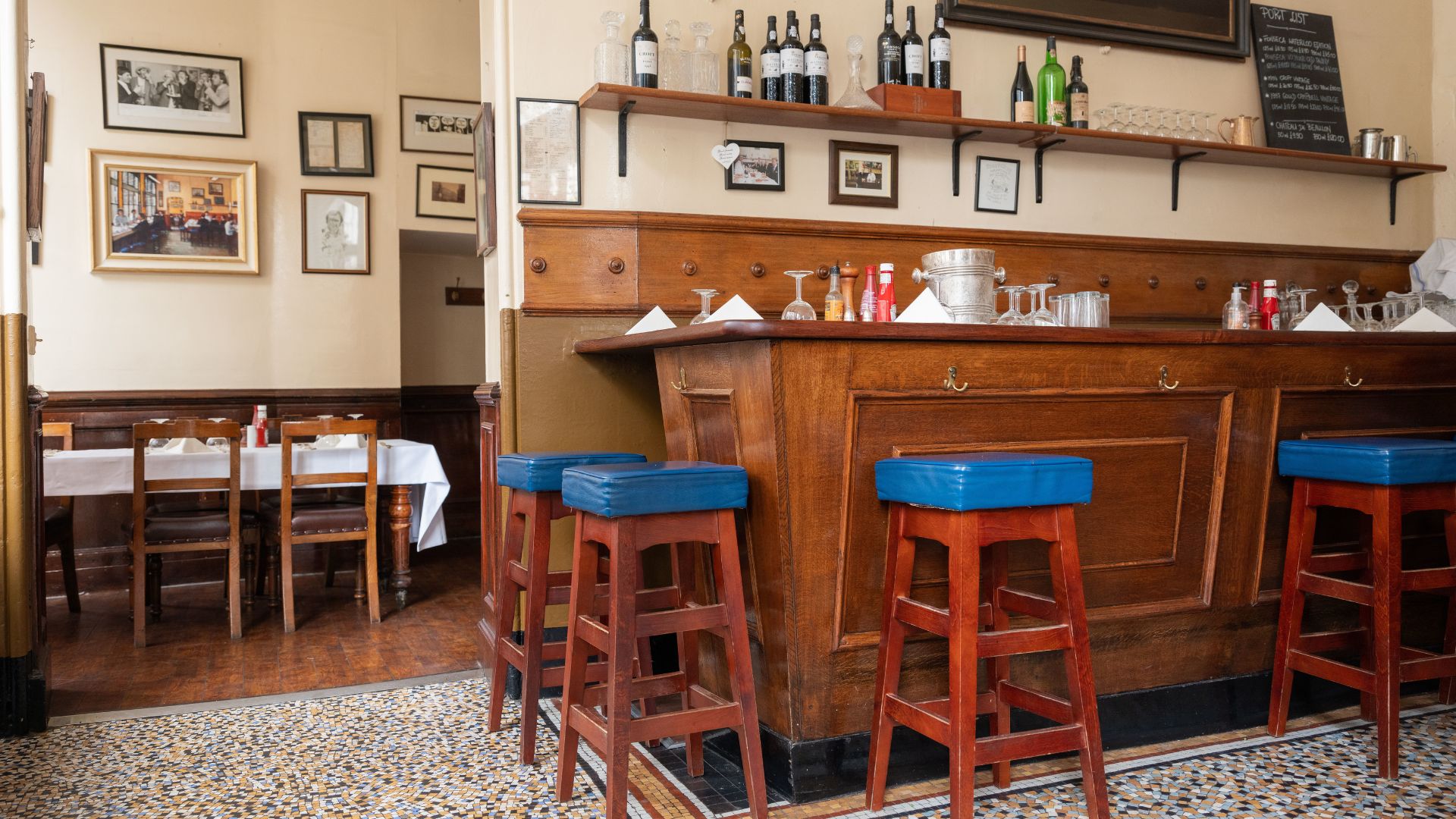 an image of Sweetings, London's oldest fish restaurant in the City of London