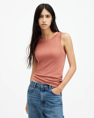 Rina Crew Neck Sleeveless Tank Top