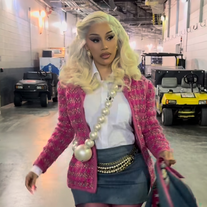 Cardi B Wears a Full Archival Runway Look and Rare $41,000 Chanel Necklace-Bag Amid Engagement Rumors