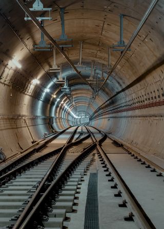 image of the underground metro tunnel in Quito