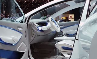 Interior of Renault Zoe electric production car