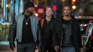 Curtis "50 Cent" Jackson as Kanan Stark, Joseph Sikora as Thomas "Tommy" Egan, Omari Hardwick as James "Ghost" St. Patrick in Power on Netflix