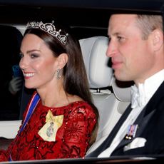 The Prince and Princess of Wales attend a Buckingham Palace reception