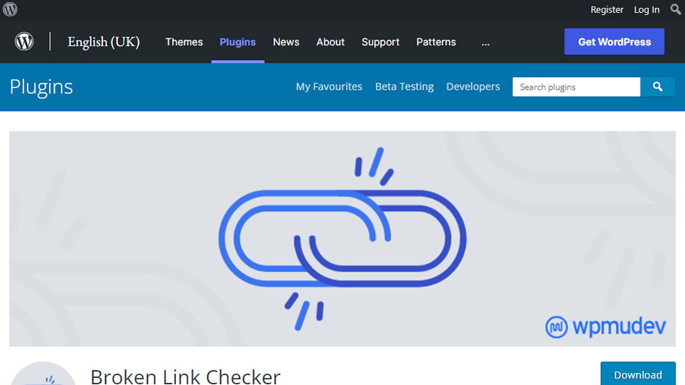 Website screenshot for Broken Link Checker