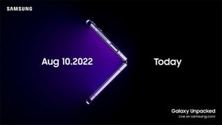 Galaxy Unpacked invitation for August 10